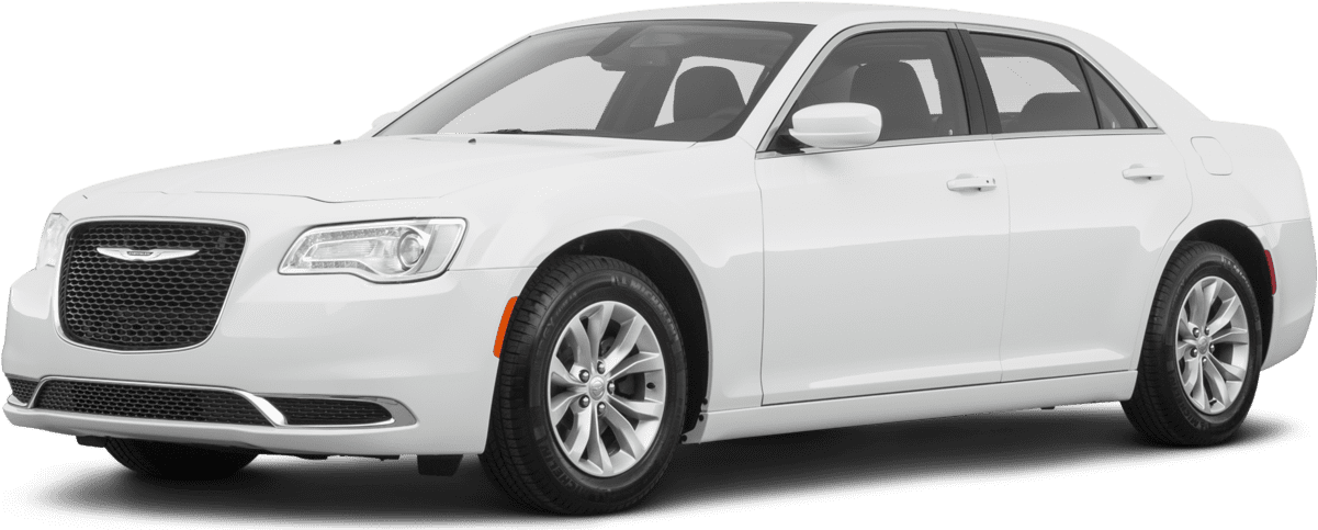 Download White Chrysler300 Sedan Profile View | Wallpapers.com