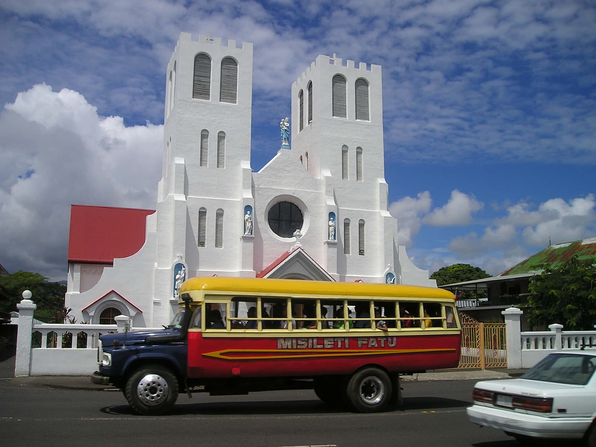 White Church In Apia Wallpaper