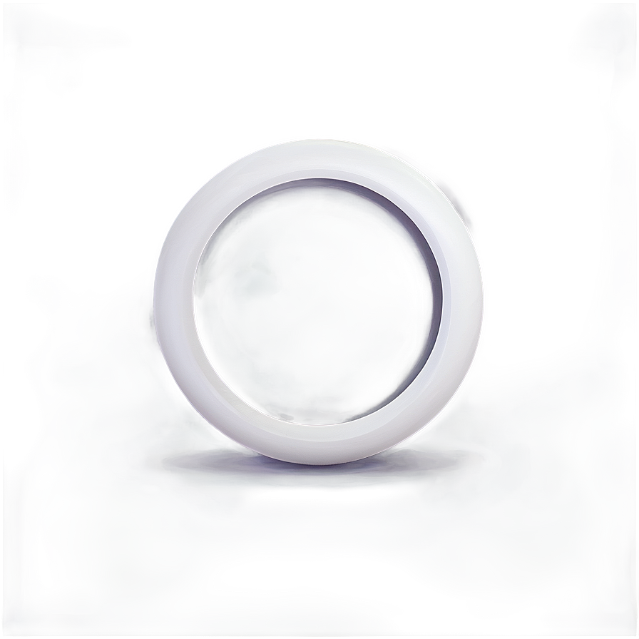 White Circle Button Png 05042024 PNG