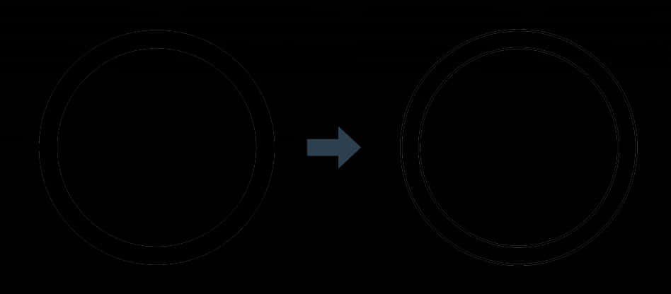 White Circle Transformation Arrow PNG
