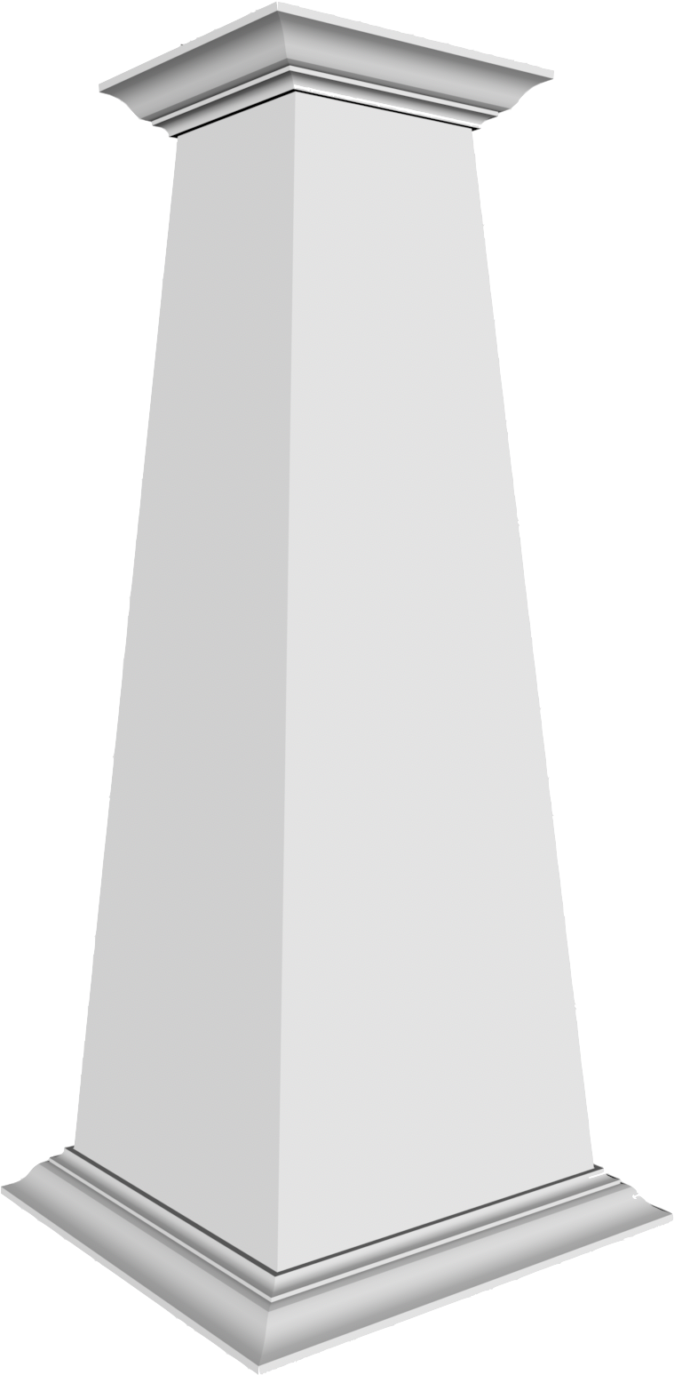 White Classic Column3 D Render PNG