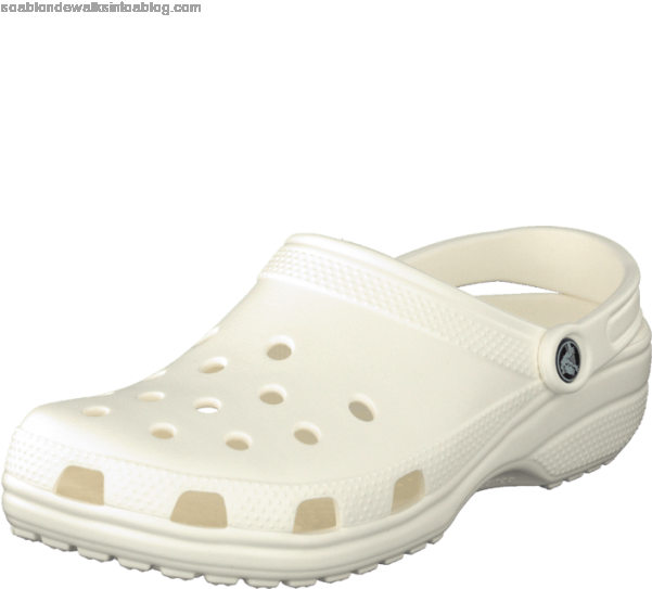 White Classic Croc Sandal PNG