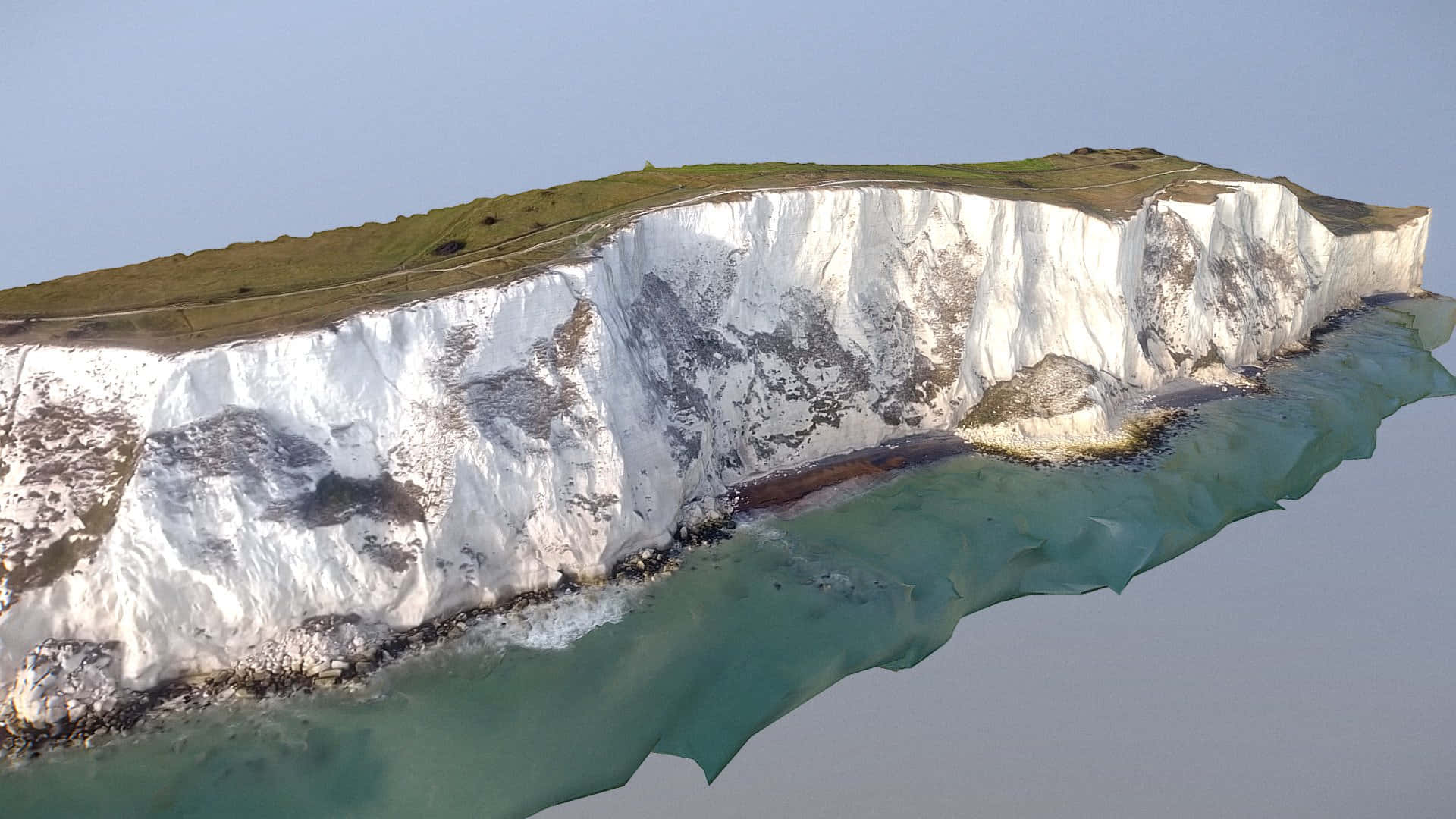 White Cliffs Of Dover In England 3d Wallpaper