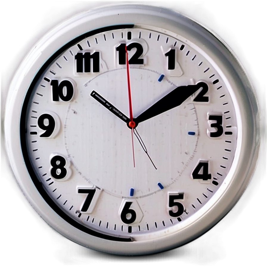 White Clock For Classroom Png Lov PNG