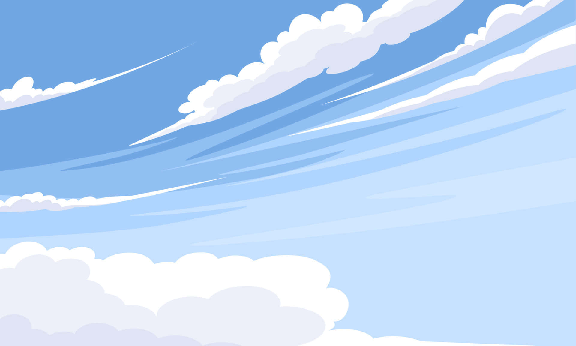 A Blue Sky With White Clouds Wallpaper