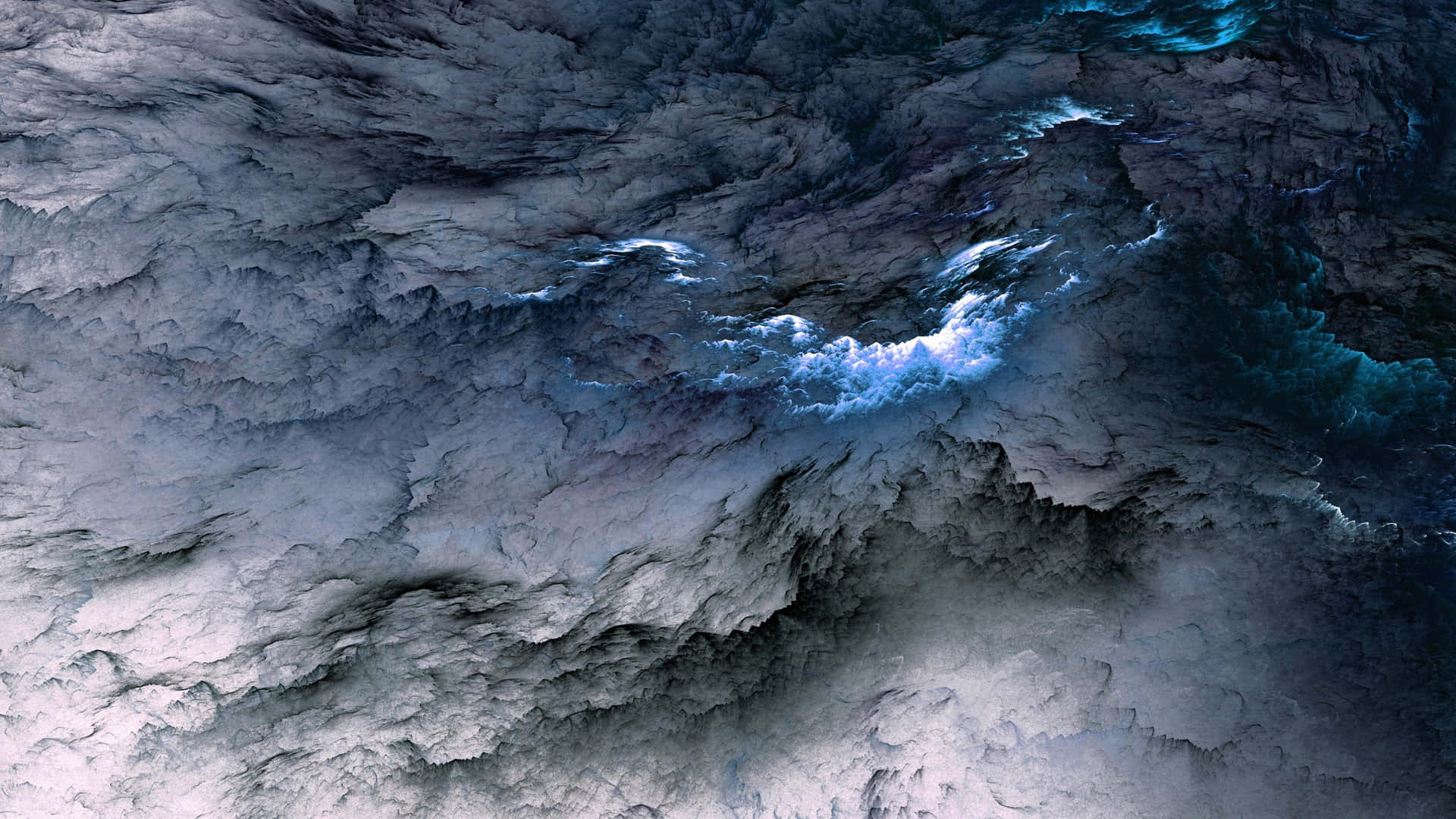 Einmalerischer Horizont Strahlend Weißer Wolken Wallpaper
