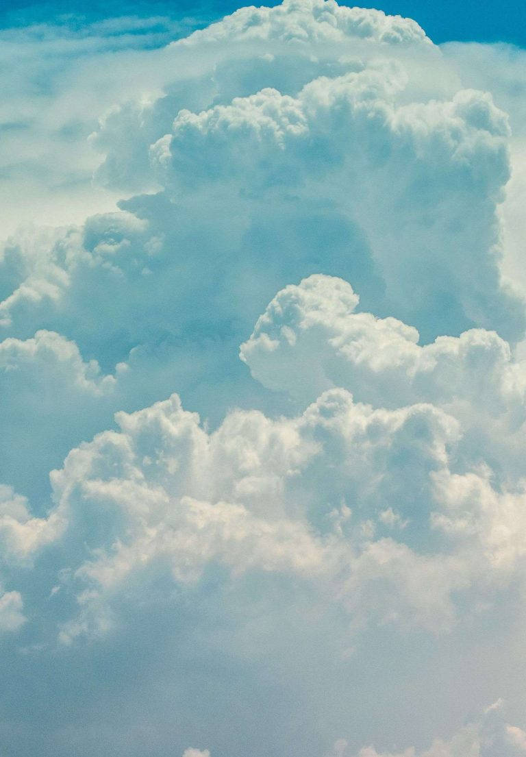 White Clouds Ipad 2021 Background