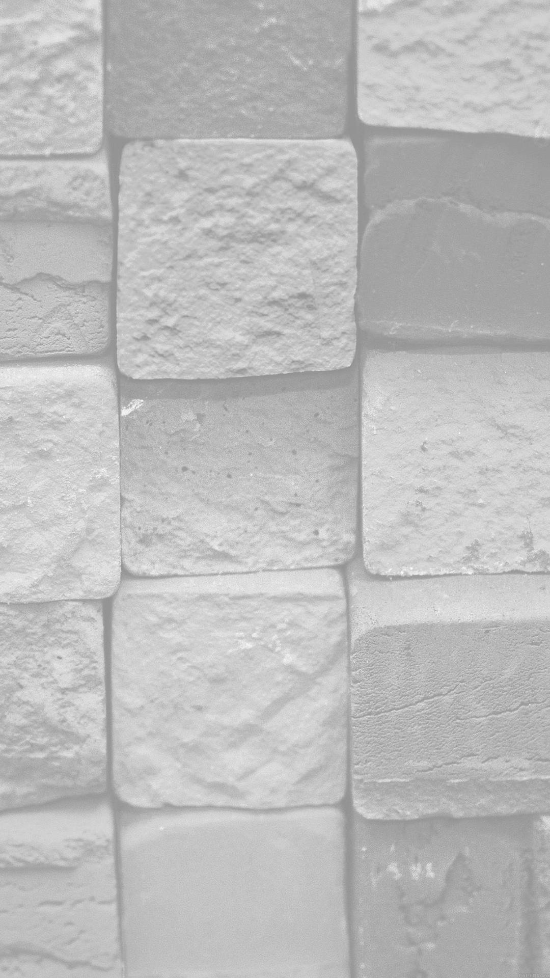 White Color Brick Wall Wallpaper