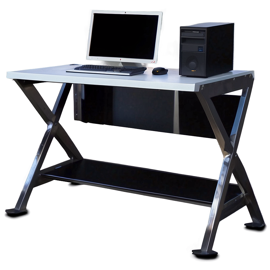 White Computer Desk Png Yah9 PNG