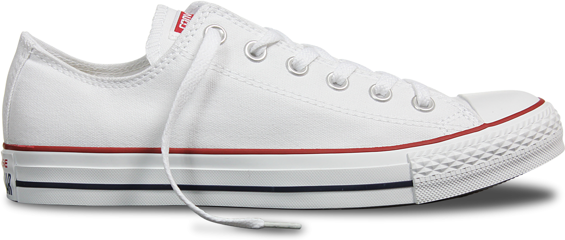 White Converse Chuck Taylor Sneaker PNG