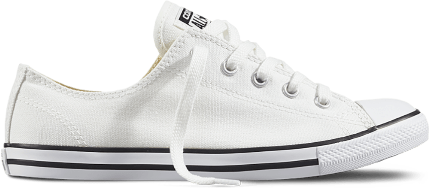 White Converse Chuck Taylor Sneaker PNG