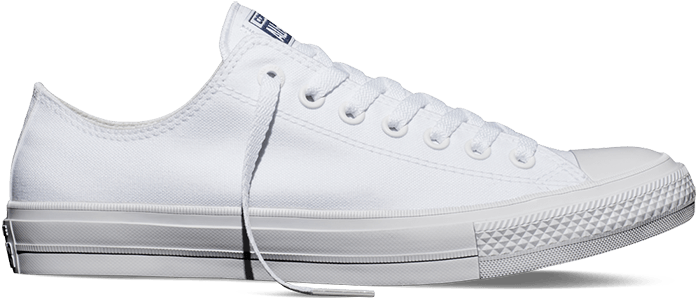 White Converse Chuck Taylor Sneaker PNG