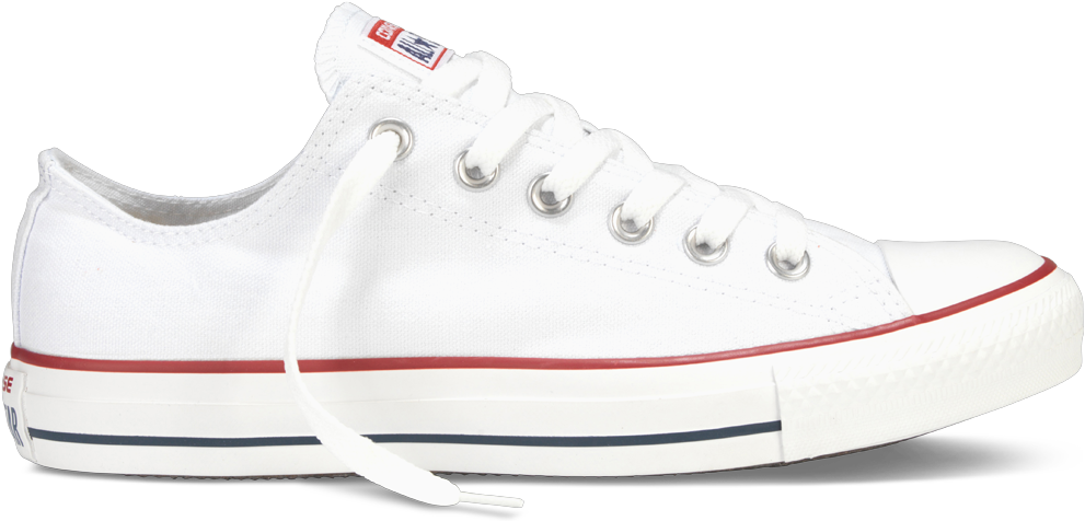 White Converse Chuck Taylor Sneaker PNG