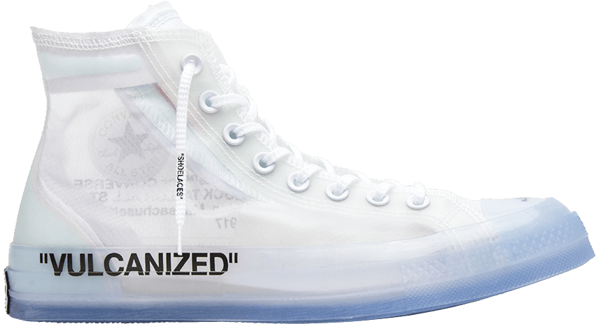 White Converse High Top Sneaker PNG