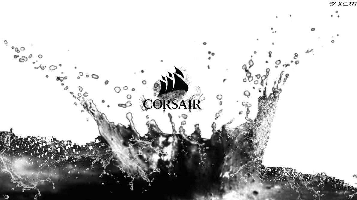 White Corsair Water Splash Background