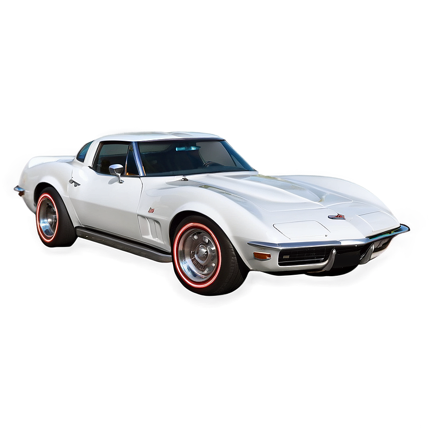 White Corvette Png Irb60 PNG