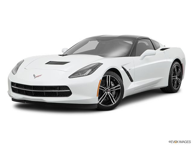 White Corvette Stingray Side View PNG