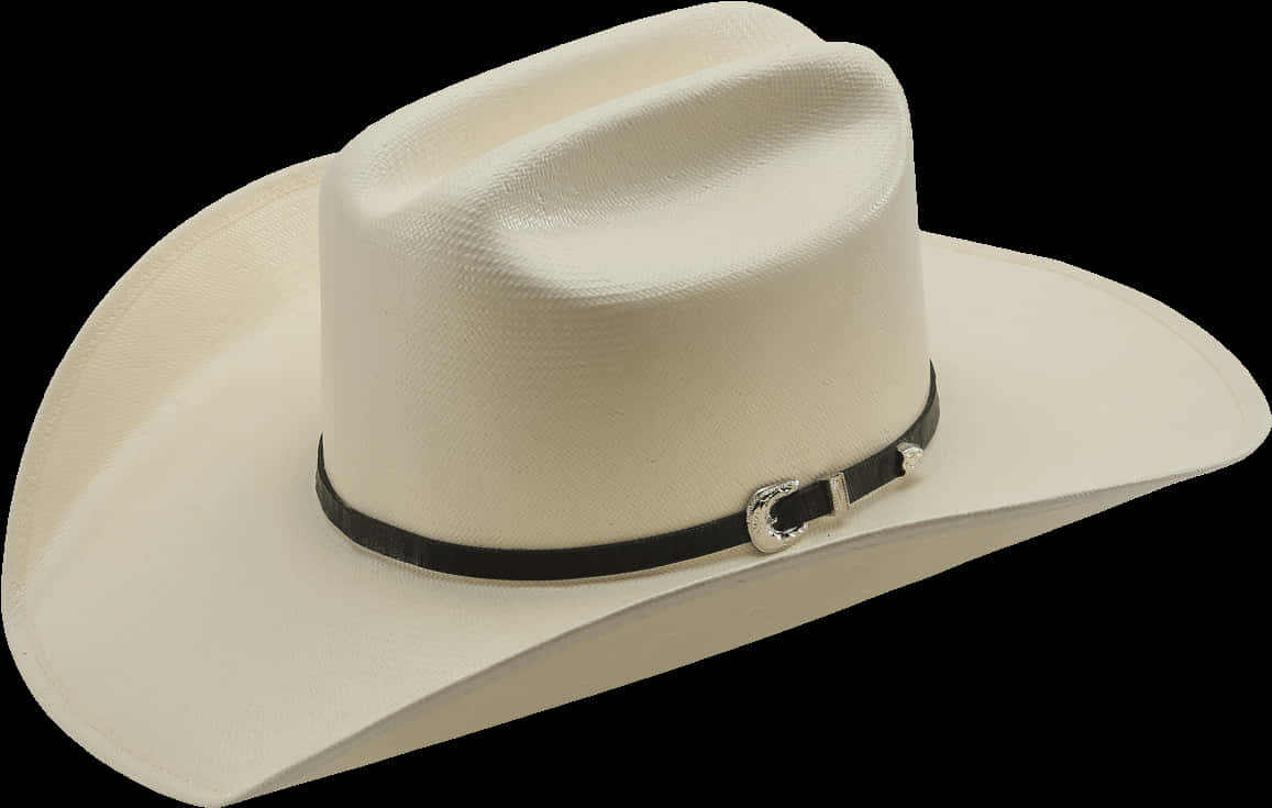 White Cowboy Hat Isolated Background PNG