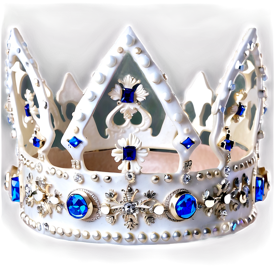 White Crown For Princess Png 06252024 PNG