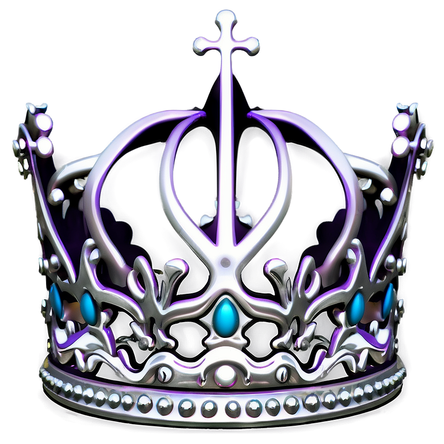 White Crown Outline Png Ukm82 PNG