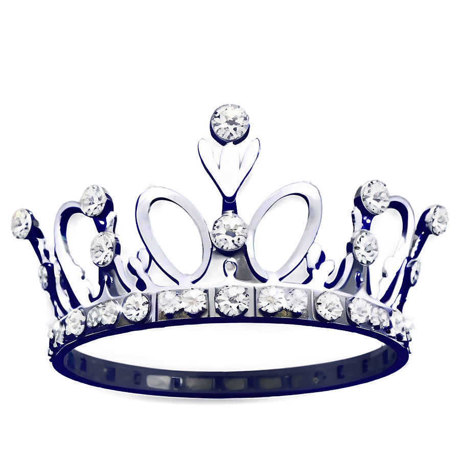 White Crown With Diamonds Png Oax PNG