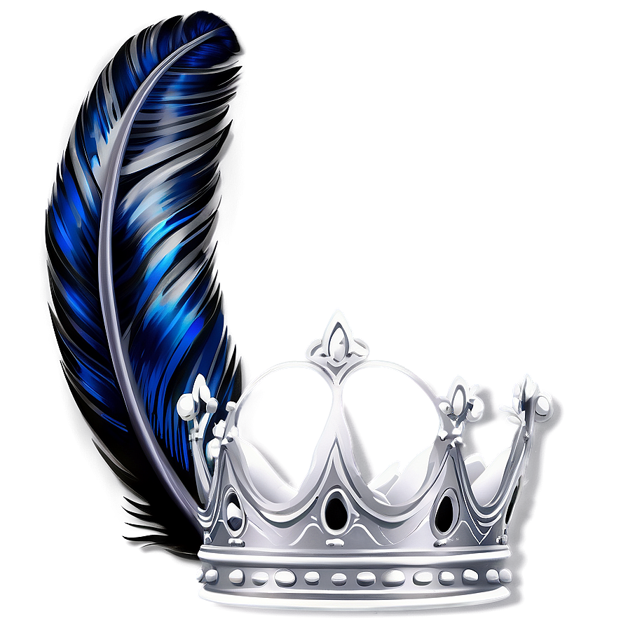 White Crown With Feathers Png 79 PNG