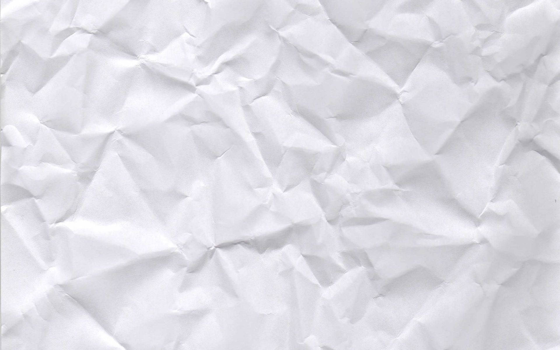 Crumpled White Paper Texture Wallpaper