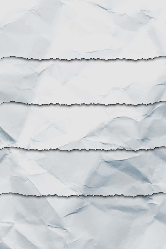 White Crumpled Torn Paper Background