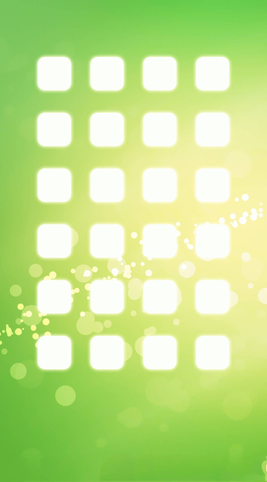 Hvide kuber over gradient grøn iPhone tapet Wallpaper