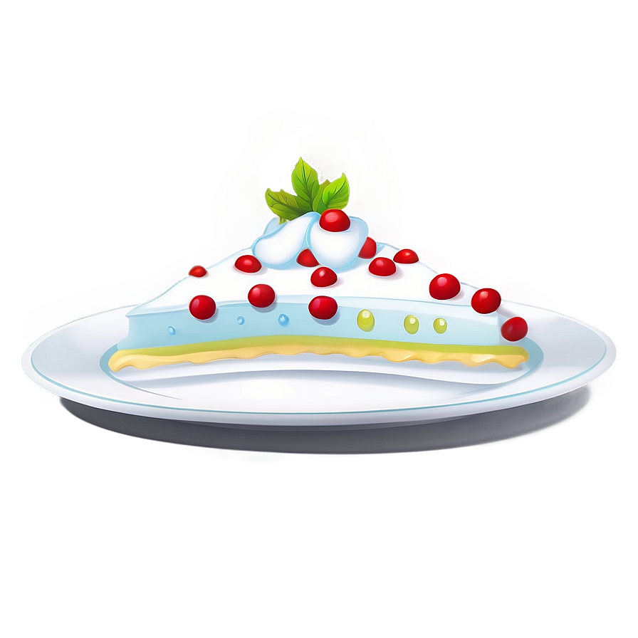 White Dessert Plate Png 06212024 PNG