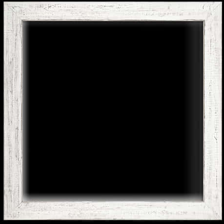 White Distressed Frameon Black Background PNG