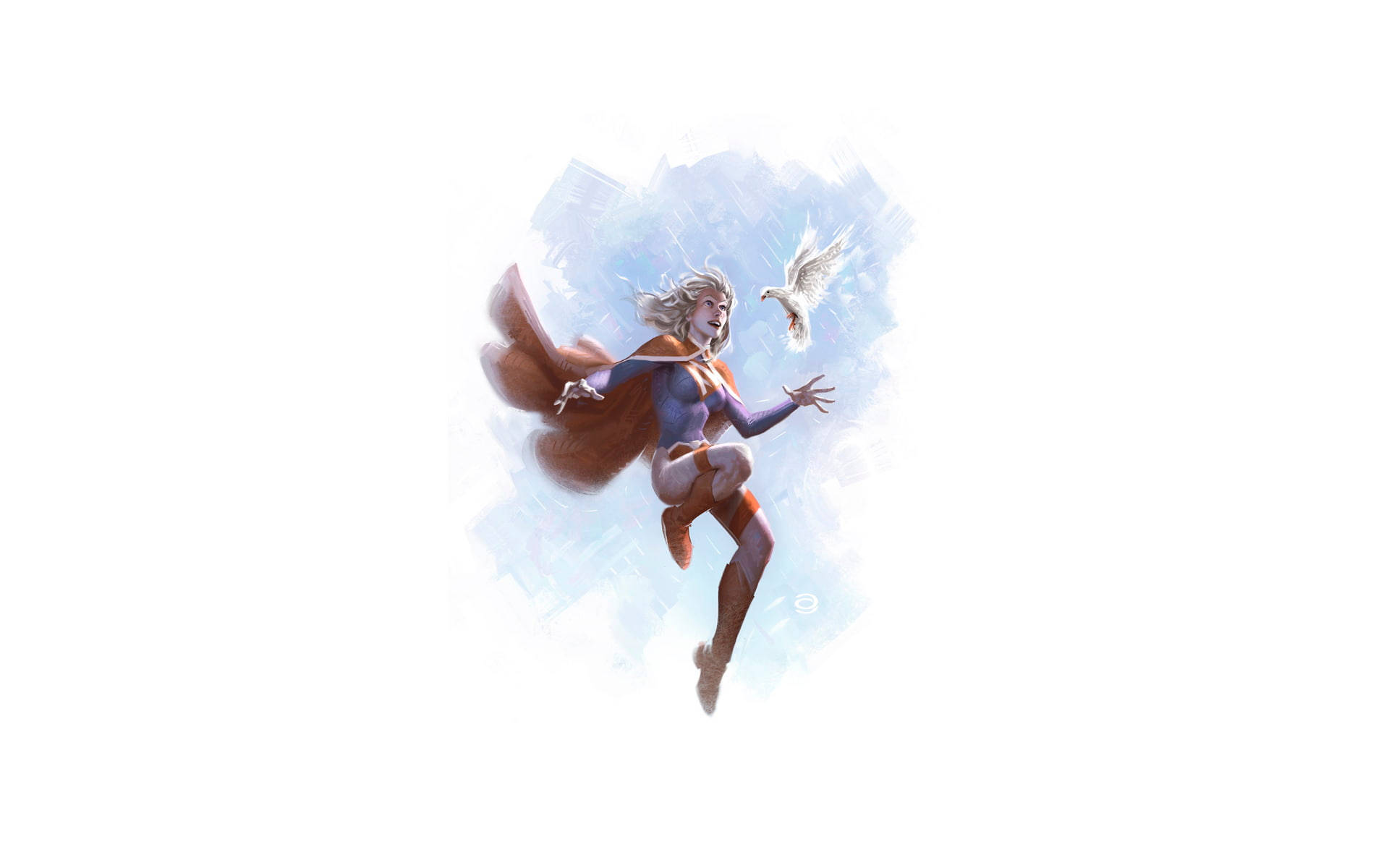 White Dove And Super Girl