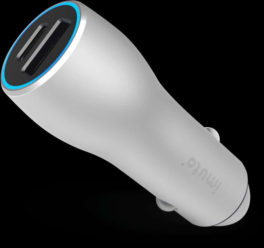 White Dual U S B Car Charger PNG