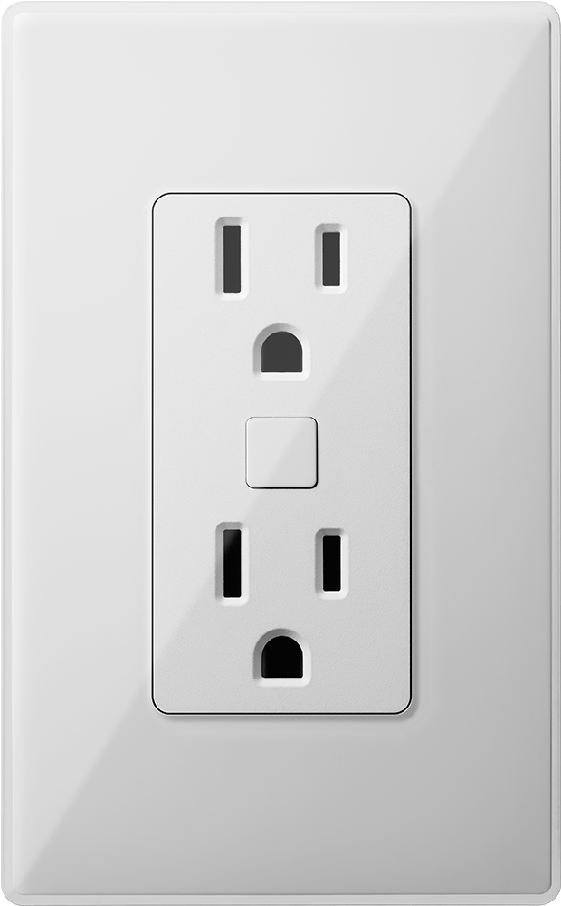 White Electrical Outlet Switch PNG