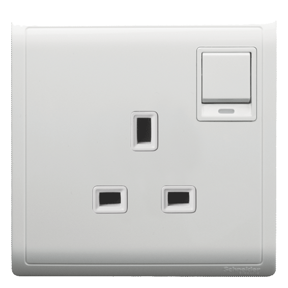 White Electrical Switchand Socket PNG