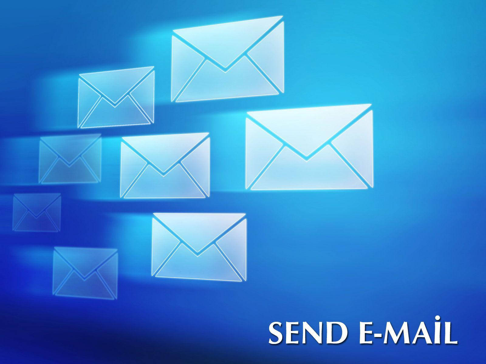 White Email Envelopes Wallpaper