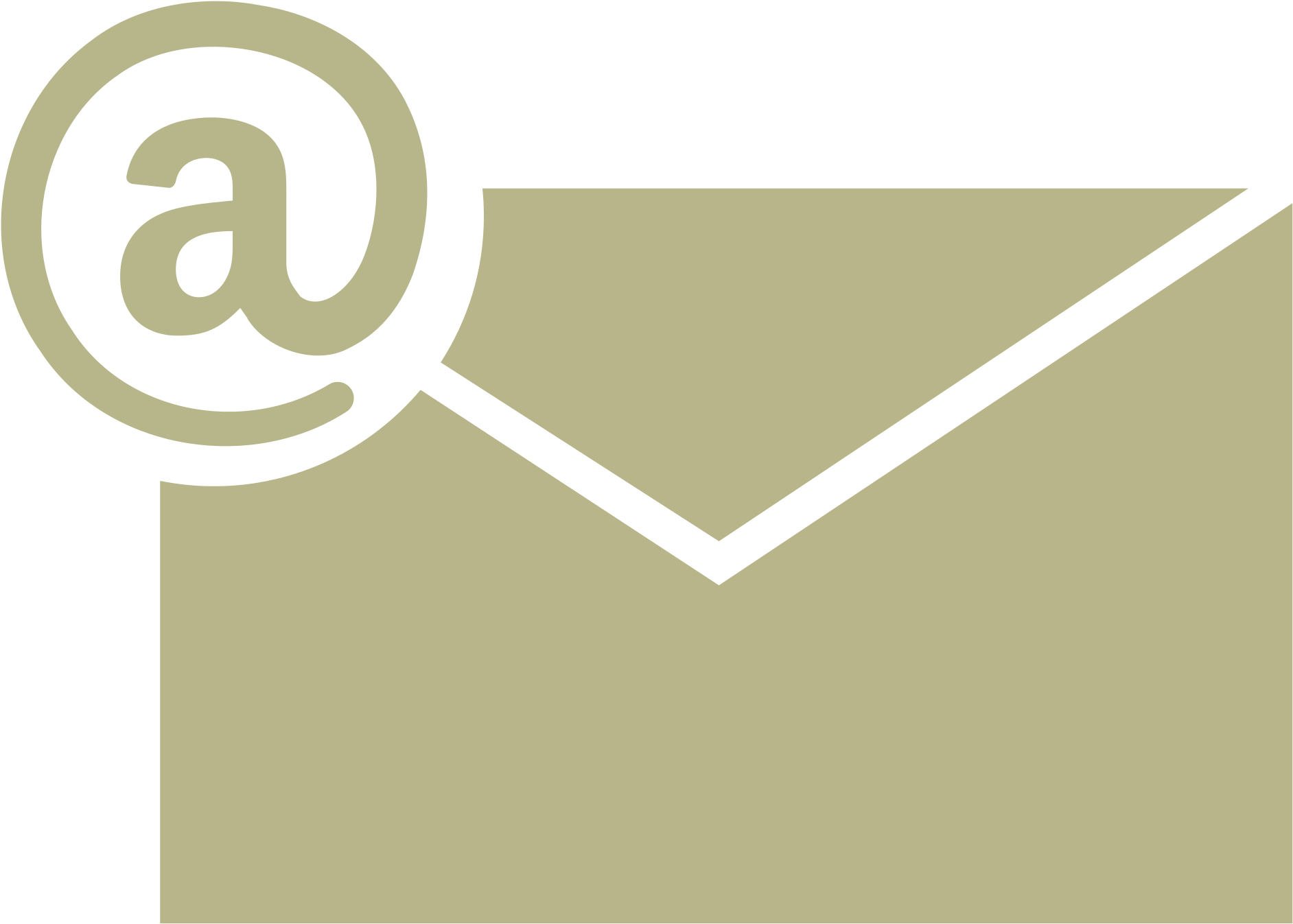 White Email Icon Graphic PNG