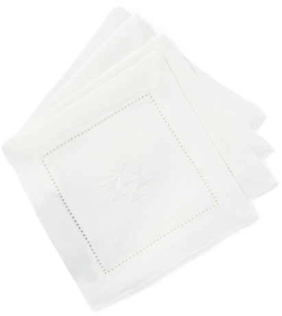 White Embossed Paper Napkin PNG