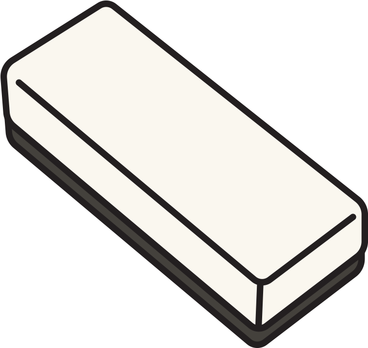 White Eraser Icon PNG