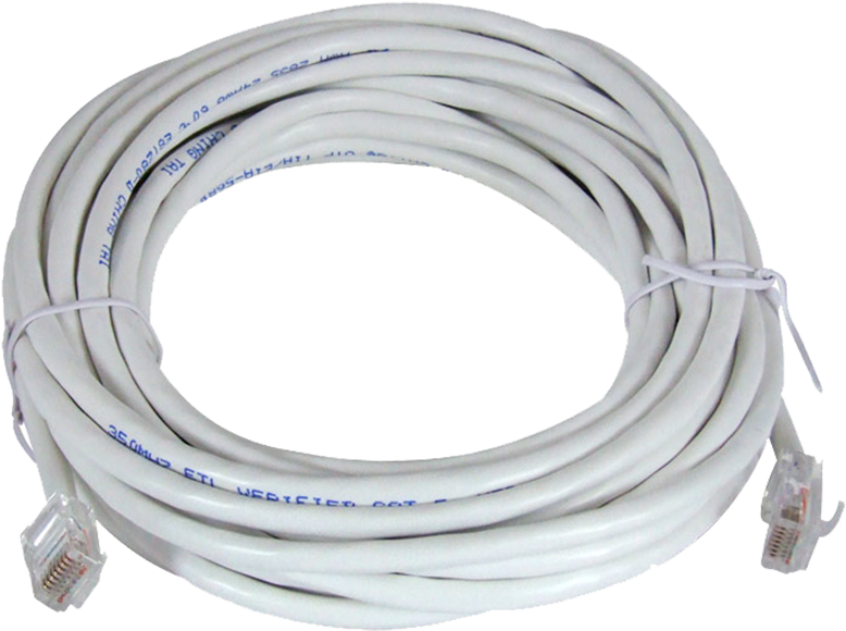 White Ethernet Cable R J45 Connectors PNG