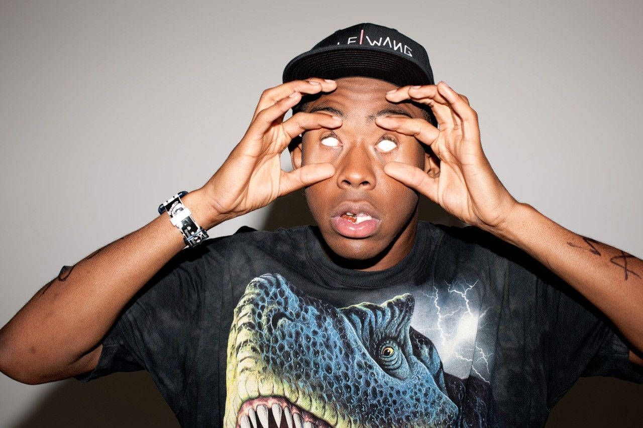 Tyler The Creator, making a statement with his iconic style. Wallpaper