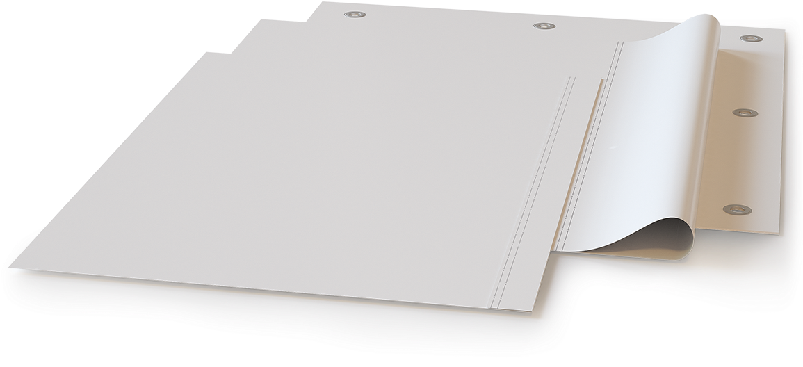 White Fabric Swatches Binder PNG