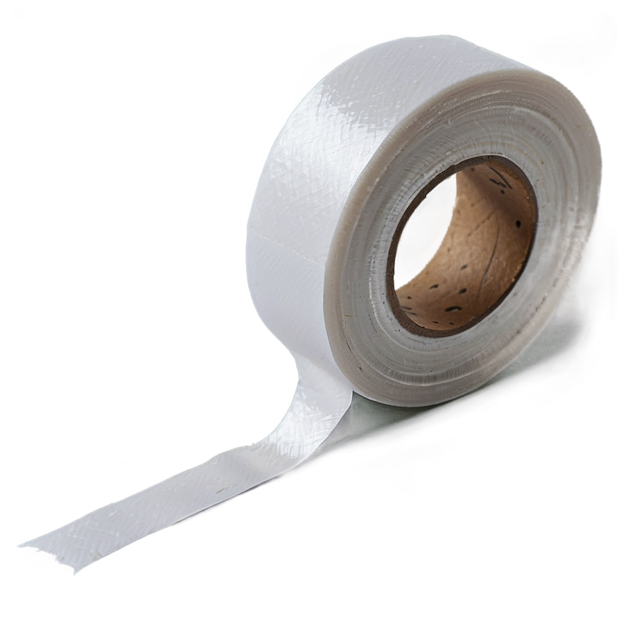 White Fabric Tape Png 06212024 PNG