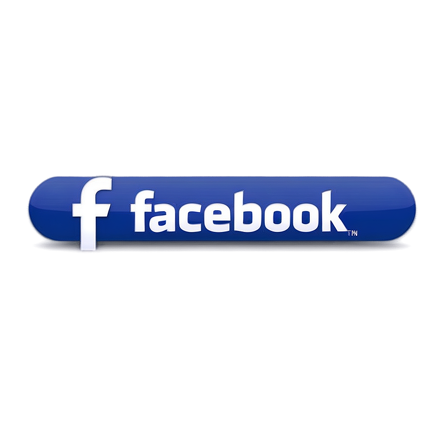White Facebook Button Png 06272024 PNG