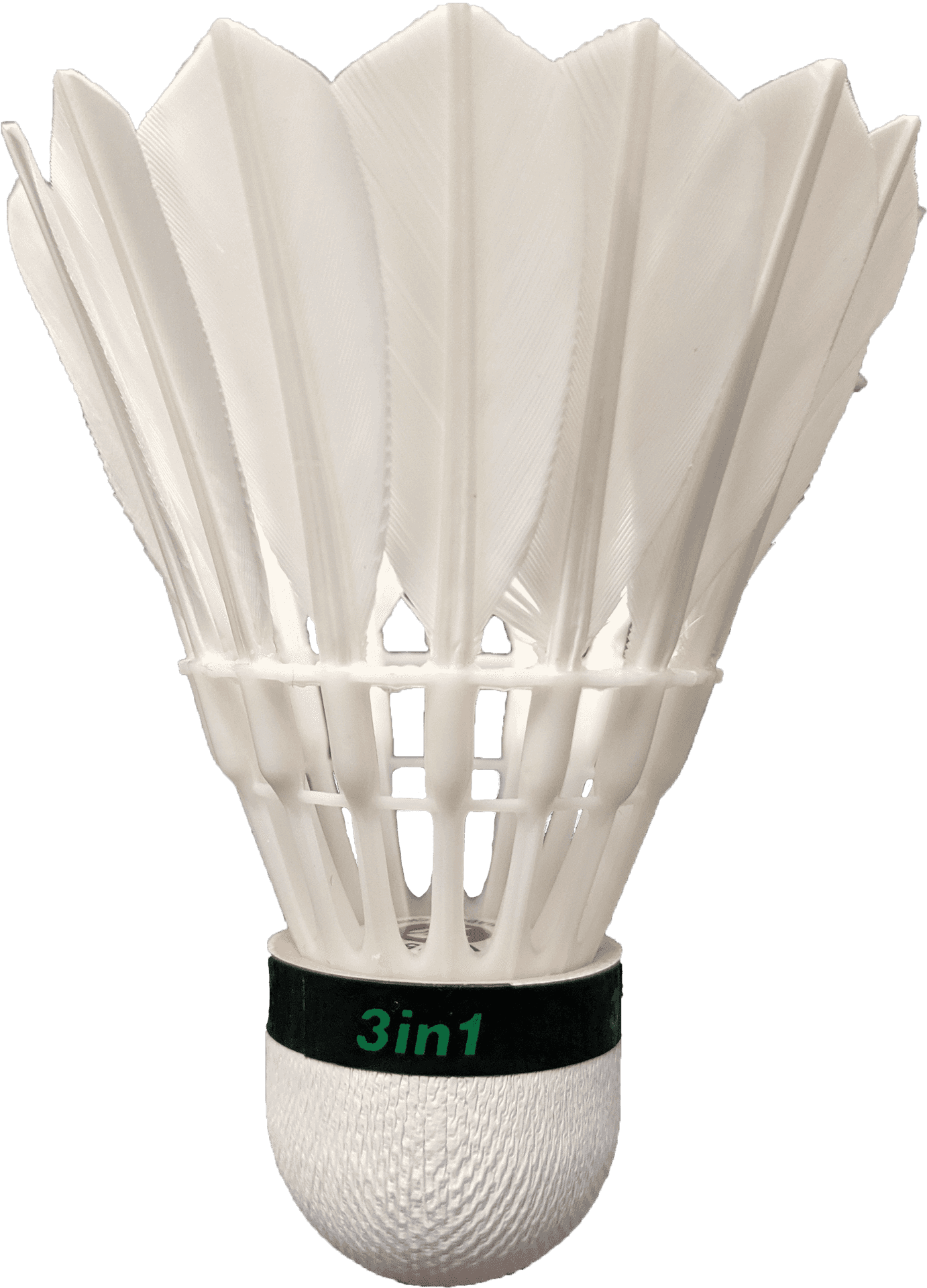 White Feather Badminton Shuttlecock PNG