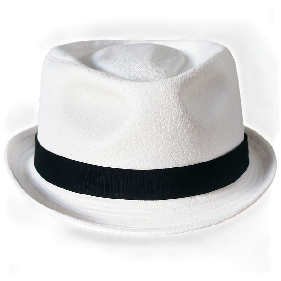 White Fedora Png 05252024 PNG