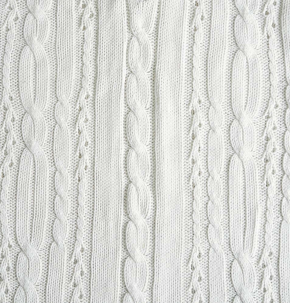 White Finely Knitted Sweater Clothing Wallpaper