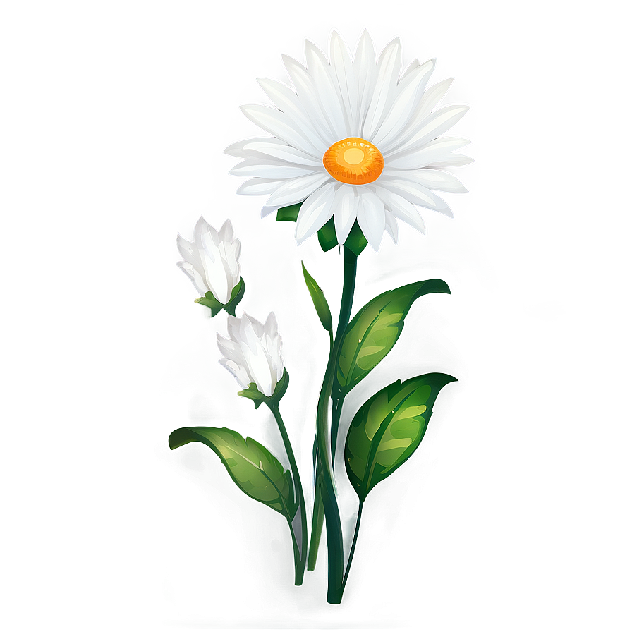 White Flowers Clipart Png Dqb PNG