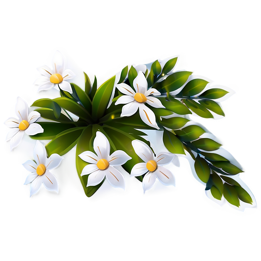 White Flowers Icon Png Jhl PNG