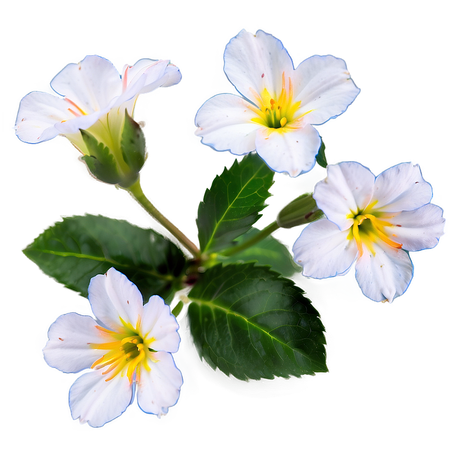 White Flowers In Soft Focus Png 05242024 PNG